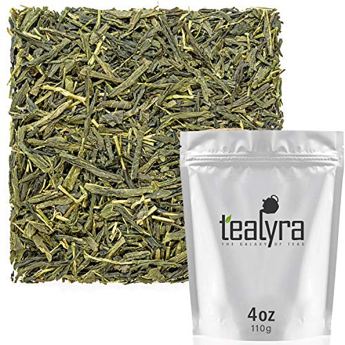 Tealyra - Bancha Ujitawara - Japanese Green Loose Leaf Tea - Light Taste - Low Caffeine - Organically Processed - 110g -4-ounce-