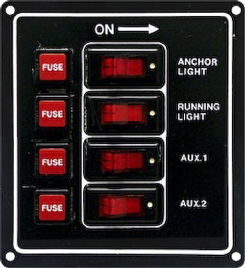 SeaSense Switch Panel 4 Gang