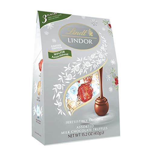 Lindt Holiday Winter Assorted Chocolate Truffles Bag  Great for Holiday Gifting  36 pieces