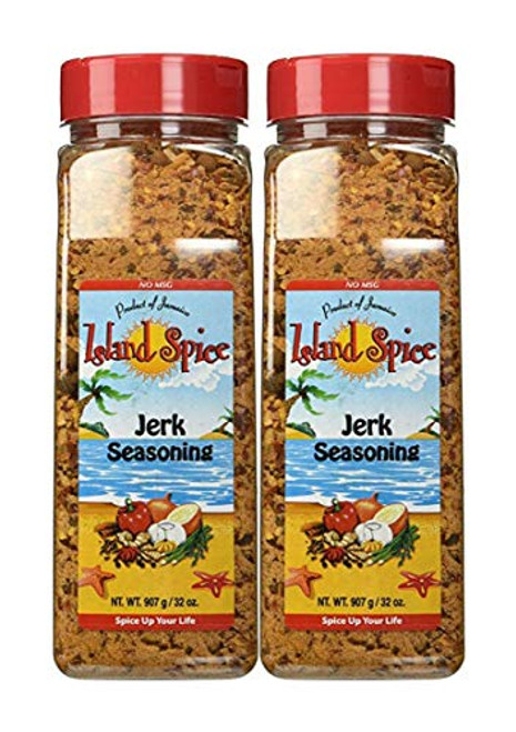 Island Spice Jerk Seasoning Product of Jamaica  Restaurant Size  32 oz -2 Pack-