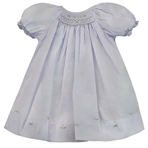 Petit Ami Baby Girls Daydress with Embroidered Hem  9 Months  Lavender