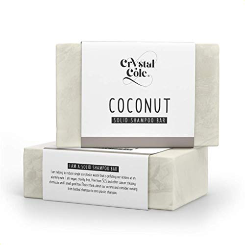 Crystal Cole - Conditioner Bars-Shampoo Bars - Vegan - 100 Eco Friendly-Zero Plastic - Long Lasting - Paraben And Cruelty Free - -Coconut  Conditione