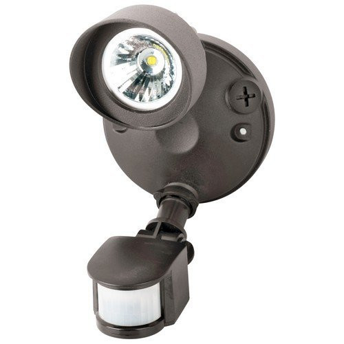 Morris Products 72560BR & Nameinternal 14W 3000K single Head Led Motion Activated Security Flood Light, 120-240V, Bronze