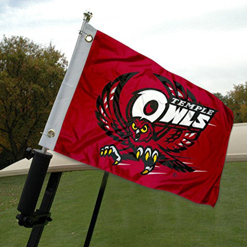 College Flags and Banners Co- Temple University Golf Cart and Boat Flag