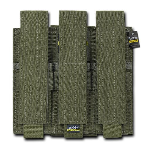 RAPDOM Tactical Triple Pistol Mag Pouch  Olive Drab