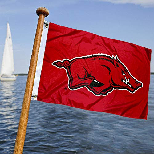 College Flags and Banners Co- Arkansas Razorbacks Boat and Nautical Flag