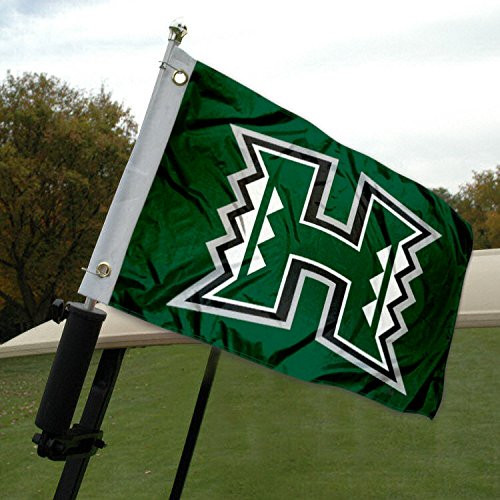 College Flags and Banners Co- University of Hawaii Golf Cart and Boat Flag College Flags and Banners Co- University of Hawaii Golf Cart and Boat Flag