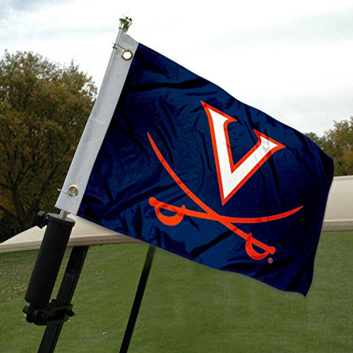 College Flags and Banners Co- University of Virginia Golf Cart and Boat Flag College Flags and Banners Co- University of Virginia Golf Cart and Boat Flag