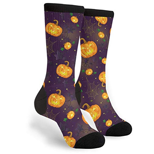 Halloween Pumpkin Spider Web Men Women Casual Socks Funny Funky Novelty Crew Tube Socks Halloween Pumpkin Spider Web Men Women Casual Socks Funny Funky Novelty Crew Tube Socks
