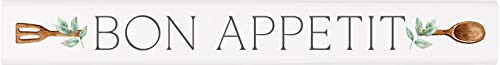 P- Graham Dunn Bon Appetit Classic White 10 x 1-5 Pine Wood Decorative Tabletop Stick Sign P- Graham Dunn Bon Appetit Classic White 10 x 1-5 Pine Wood Decorative Tabletop Stick Sign