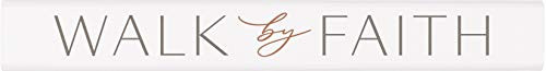 P- Graham Dunn Walk by Faith Classic White 10 x 1-5 Pine Wood Decorative Tabletop Stick Sign P- Graham Dunn Walk by Faith Classic White 10 x 1-5 Pine Wood Decorative Tabletop Stick Sign