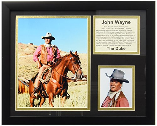 Legends Never Die John Wayne On Horse Framed Photo Collage, 11x14-Inch