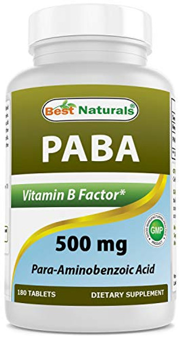 Best Naturals PABA 500 mg 180 Tablets