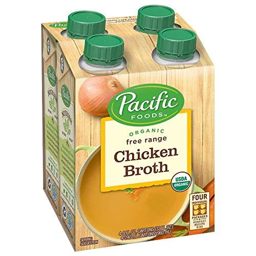 Pacific Foods Organic Free Range Chicken Broth 4-pack 32 oz Pacific Foods Organic Free Range Chicken Broth 4-pack 32 oz