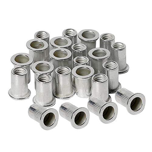 50pcs 1-4-20 Aluminum Rivet Nuts Threaded Inserts Rivnuts Nutsert 1-4-20UNC