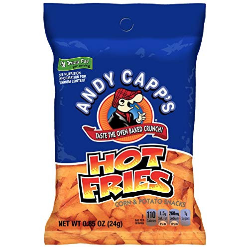 Andy Capp Hot Fries  -85 OZ Bag  Pack of 10