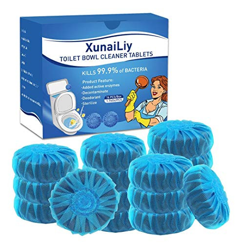 16 PCS Toilet Bowl Cleaner Automatic Toilet Bowl Cleaner Tablets for Toilet Cleaner No Pungent Odor Bathroom Toilet Tank Cleaner Totally 28-3Oz Lo 16 PCS Toilet Bowl Cleaner Automatic Toilet Bowl Cleaner Tablets for Toilet Cleaner No Pungent Odor Bathroom Toilet Tank Cleaner Totally 28-3Oz Lo
