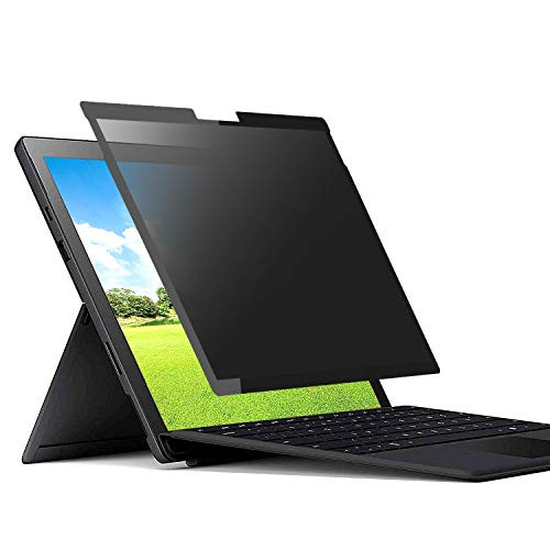 Microsoft Surface Pro 7-6-5-4-3 Privacy Screen Protector Filter Easy On-Off Removable Screen Film Tuxlke Anti-Spy-Anti-Glare Glass Laptop Filter -12-3