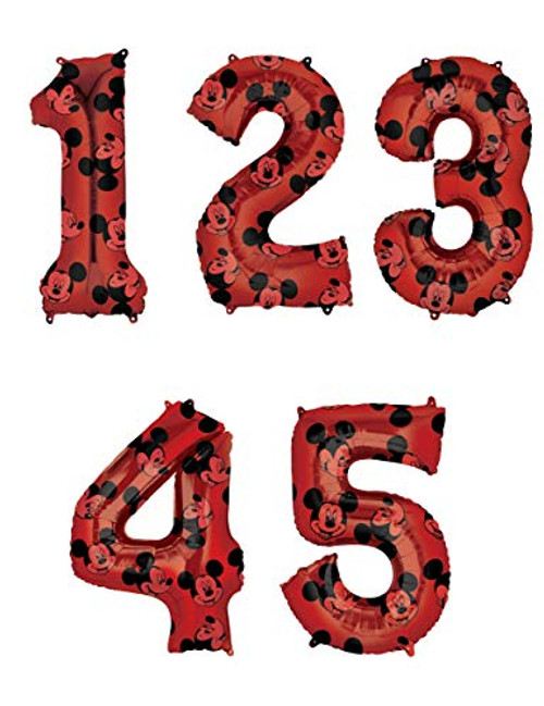Anagram 1 1st First 26 Mid Size Mickey Mouse Forever Birthday Party Mylar Balloon