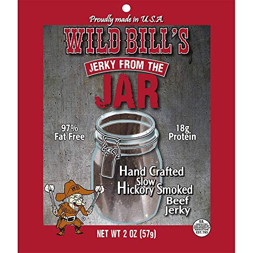 Wild Bills Hickory Smoked Beef Jerky From The Jar 2 Ounce Pack -3 count-