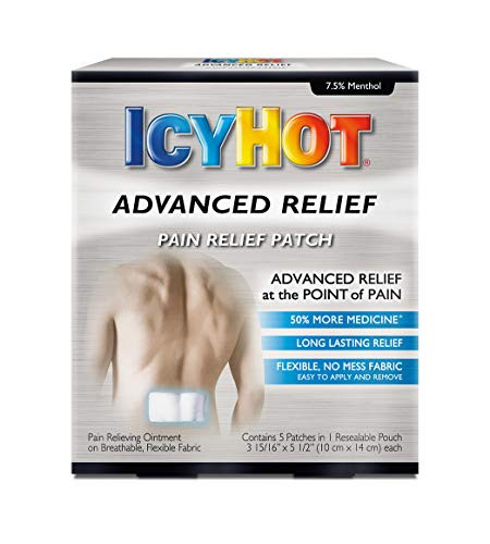 Icy Hot Advanced Relief Pain Relief Patch -Pack of 5-