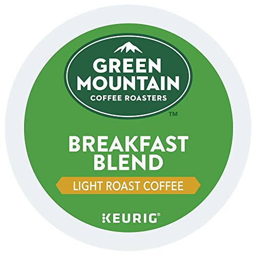 Green Mountain Coffee Roasters Breakfast Blend single serve K-Cup pods for Keurig brewers, 72 Count