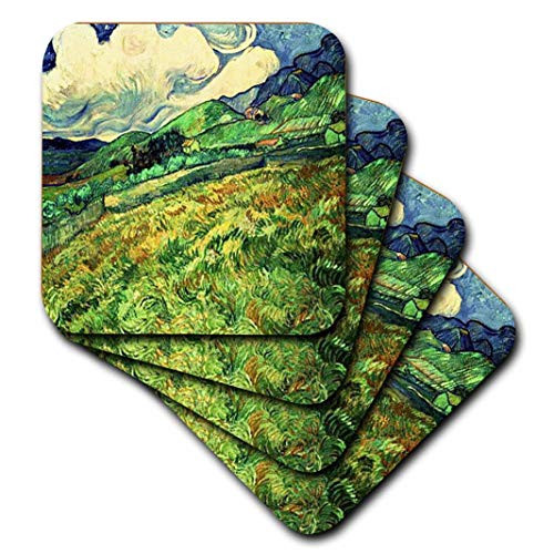 3dRose CST-45073-1 Painting by Van Gogh Soft Coasters -Set of 4- 3dRose CST-45073-1 Painting by Van Gogh Soft Coasters -Set of 4-