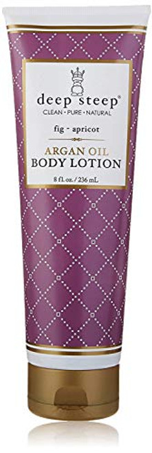 Deep Steep Argan Oil Body Lotion  Fig Apricot  8 Fluid Ounce