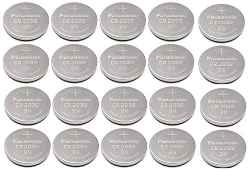 Panasonic CR2032 3V Lithium Coin Battery -Pack of 20-