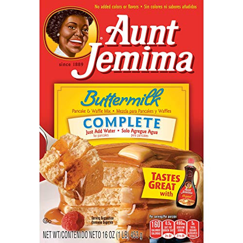 Aunt Jemima Buttermilk Complete Pancake and Waffle Mix  1 Pound -Pack of 12-