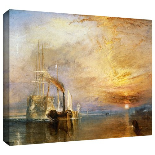 ArtWall 'The Fighting Temeraire' Gallery-Wrapped Canvas Art by William Turner, 18 by 24-Inch