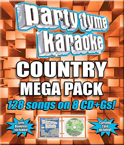 Party Tyme Karaoke - Country Mega Pack -128-Song Mega Pack- -8 CD-