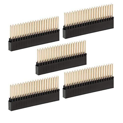 Pastall 2x20 Pins Stacking Header for Raspberry Pi A--Model B--2-3-4 -Pack of 5-