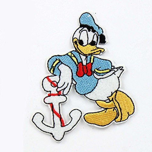 The Donald Duck Embroidered Iron-sew on Patch Cloth Patch Sew Applique 2-7x 3-1 T- Shirt