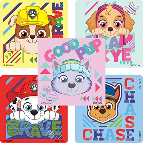 SmileMakers Paw Patrol Sports Stickers - Prizes 100 per Pack