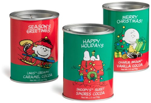 McStevens Peanuts Good Grief Cafe Holiday Cocoa Gift Set  3-Count  2-5-Ounce Tins -Pack of 2-