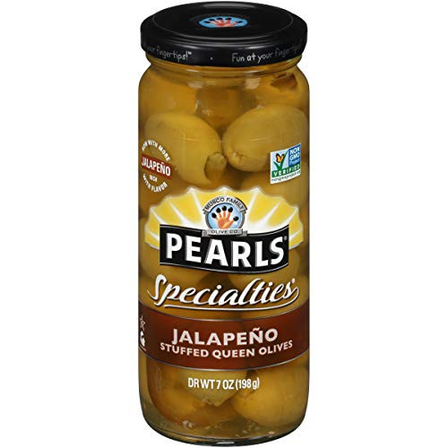 Pearls Specialties  Jalapeno Stuffed  Queen Olives  7 oz  6-Jars
