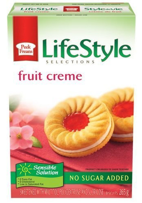 Peek Freans Lifestyle Selections Fruit Creme Sandwich Cookies  265 Grams-9-3 Ounces