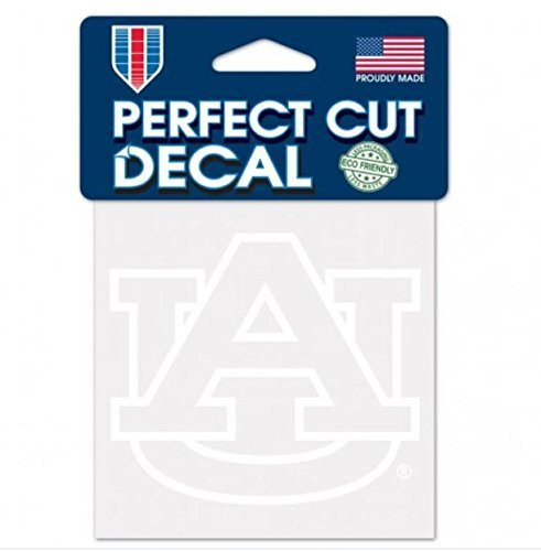WinCraft NCAA Auburn University Tigers Logo 4 x 4 inch Outdoor White Decal