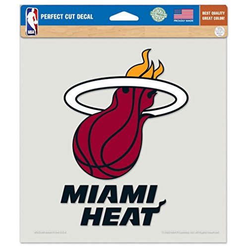 NBA Miami Heat Die-Cut Color Decal  8x8  Team Color