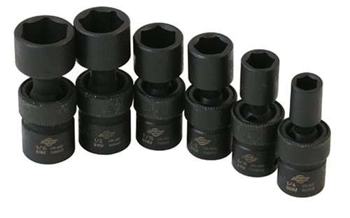 Sunex 1813 6 Piece 1/4" Drive Universal SAE Impact Socket Set