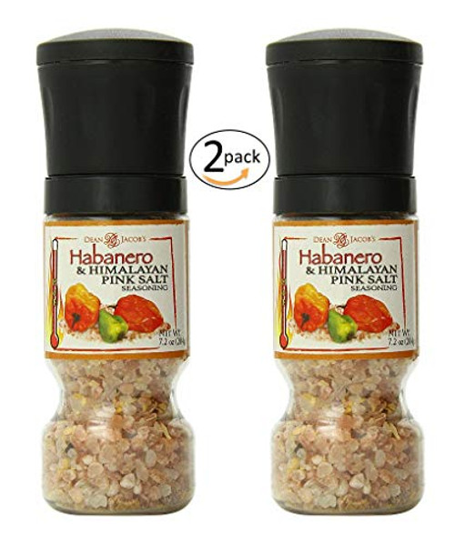 Dean Jacobs Gripper Grinder Habanero and Himalayan Pink Salt Seasoning 7-2 Ounce - 2 pack Dean Jacobs Gripper Grinder Habanero and Himalayan Pink Salt Seasoning 7-2 Ounce - 2 pack