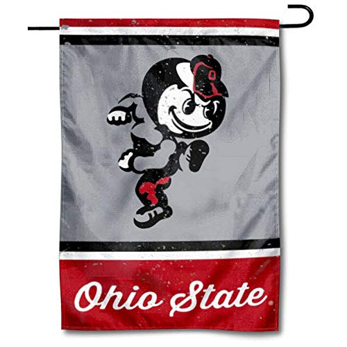 WinCraft Ohio State Buckeyes Vintage Retro Throwback Garden Flag