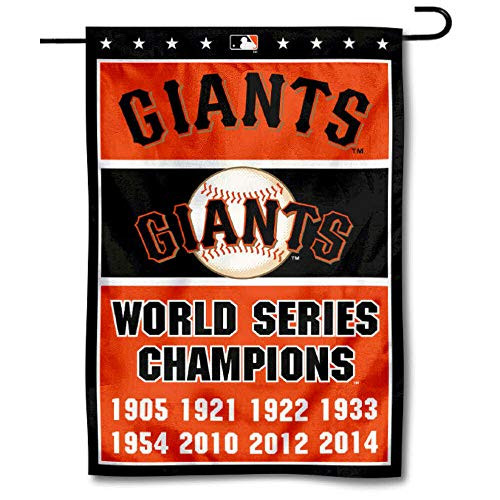 WinCraft San Francisco Giants 8-Time World Series Champions Double Sided Garden Flag