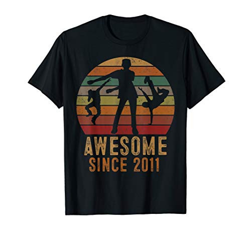 Floss Awesome Since 2011 Fun 9 Year Old Gift 9th Birthday T-Shirt
