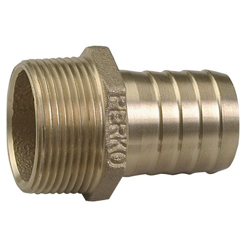 Perko 0076DP8PLB 1-1-2 Pipe to Hose Adapter