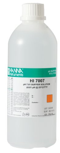 Hanna Instruments HI7007L 7-01 pH Calibration Buffer Solution  500mL Bottle