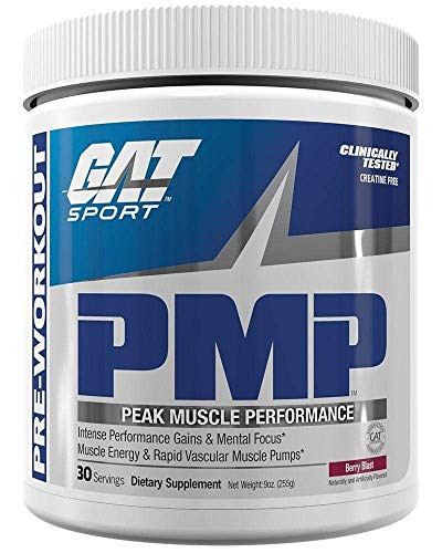GAT Sport PMP Peak Muscle Performance  Berry Blast  30 Servings