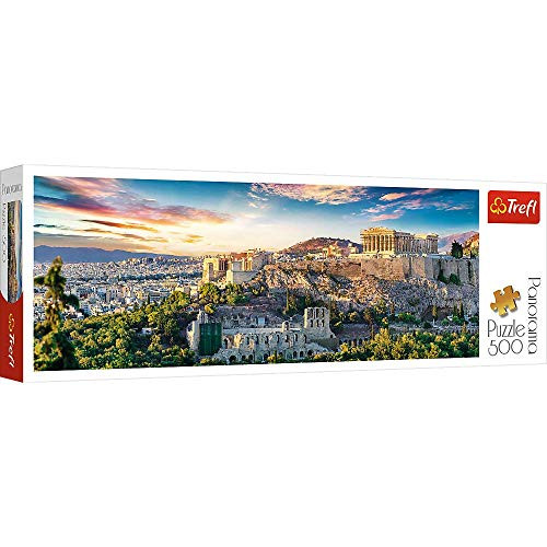 Trefl 500 Piece Panorama Jigsaw Puzzle  Acropolis  Athens  Multicolor