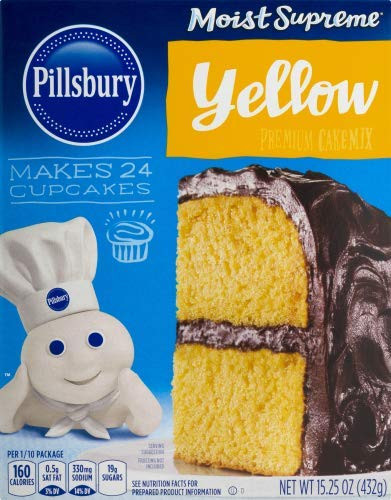 Pillsbury Moist Supreme Classic Yellow Cake Mix -Pack of 4-